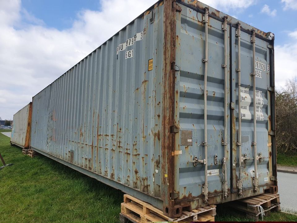 40ft Standard Schiffscontainer Reifencontainer 12m Lager mieten in Köln