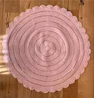 gehäkelter Teppich - rund 110 cm - rosa Bayern - Lautertal Vorschau