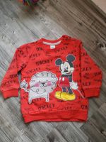 Sweatshirt Mickey Mouse Micky Maus Gr. 80 rot Nordrhein-Westfalen - Morsbach Vorschau