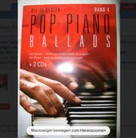 Klaviernoten Pop Piano Ballads 4 mit 2 CDs Hage Musikverlag NEU! Neuhausen-Nymphenburg - Neuhausen Vorschau