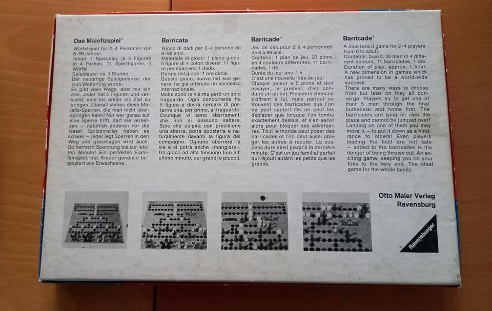 MALEFIZ Spiel ( BARRICADE ) in Rosdorf
