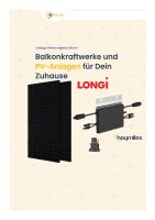 700W / 600W Balkonkraftwerk PV Anlage Longi Full Black Hoymiles HM-600 Nordrhein-Westfalen - Minden Vorschau