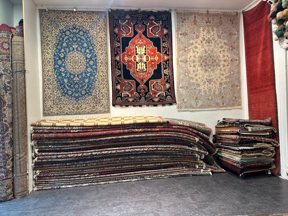 Sofreh 151x93 nomoaden essTisch Teppich persisch handgeknüpft rug in Berlin