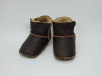 Lammfellschuhe  dunkelbraun Gr. 17 Babyboots Lammfellstiefel Bayern - Zirndorf Vorschau