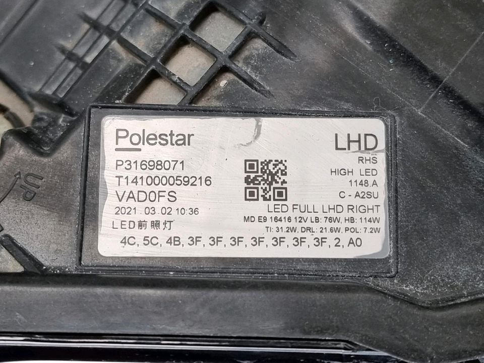 Polestar 2 Scheinwerfer Rechts Pixel Full LED P31698071 headlight in Melle