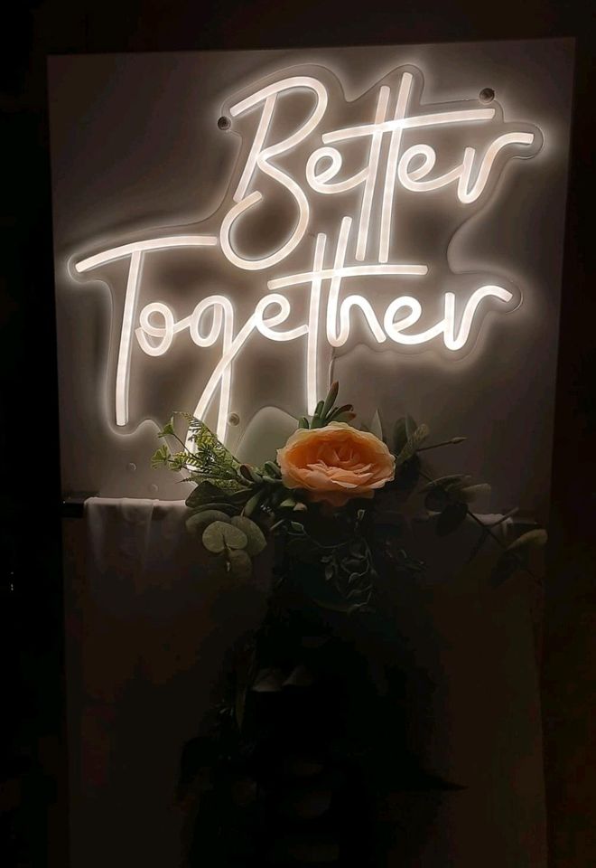 ❤️ Hochzeit Dekoration Vogtland Neon Schrift Aufsteller LEIHEN ❤️ in Bergen bei Auerbach, Vogtland