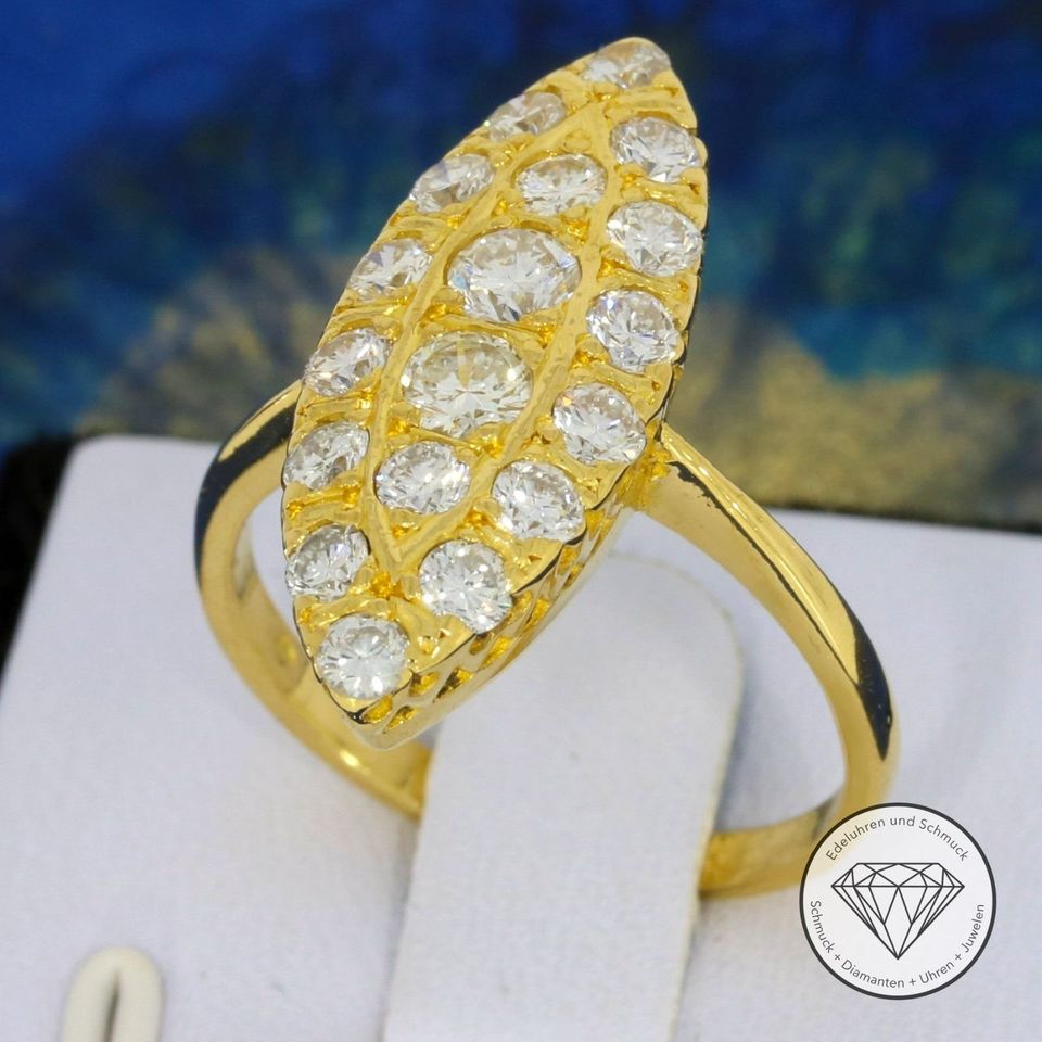 Wert 3.750,- Brillant Damen Ring 833 Gold 20 KT xxyy 169520 in Dortmund