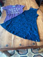 Superdry Größe S T-Shirt und Kleid Minikleid Blau Lila Glitzer Essen - Bredeney Vorschau