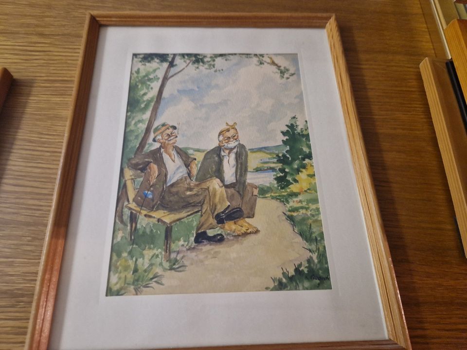 2 Kunstdrucke Otto Quante in Niederbrombach