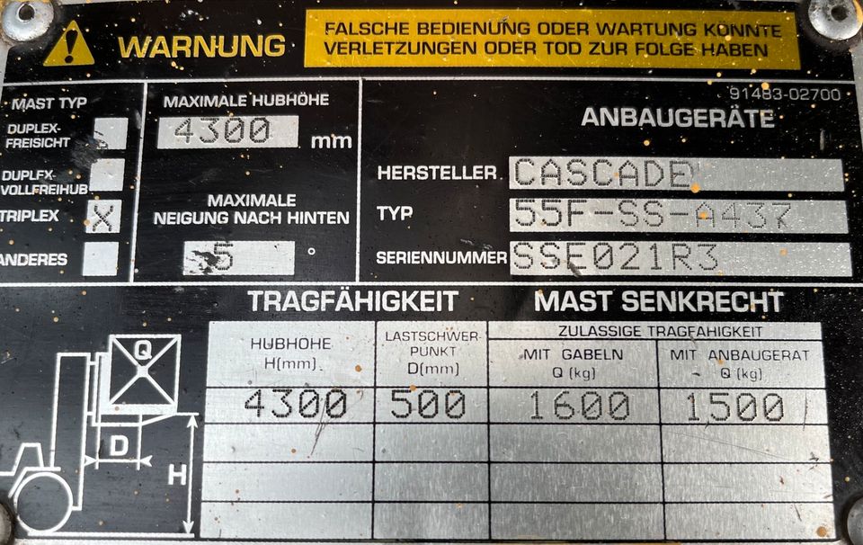 Elektrostapler Caterpillar EP16KT inkl MwSt in Senden