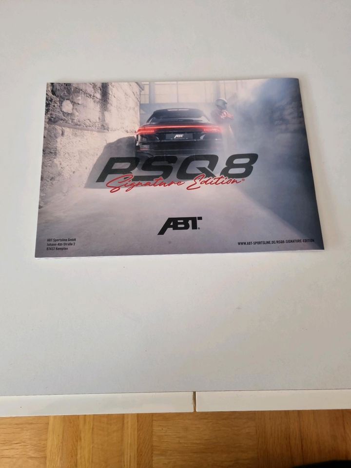 ABT Audi RSQ 8 Signature Edition Limited Prospekt Broschüre in Filderstadt