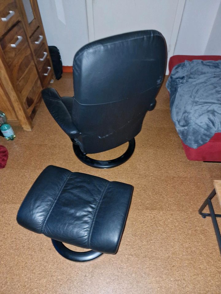 Stressless Sessel Leder schwarz in Frielendorf