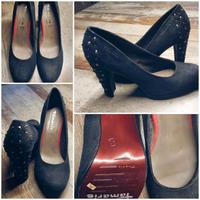 ⭐️Tamaris ⭐️Trend 40 Nieten Pumps Heels Schwarz Wildleder Bayern - Oberkotzau Vorschau