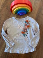 Langarmshirt Longsleeve mit Blumen Pailetten 110 116 Berlin - Steglitz Vorschau