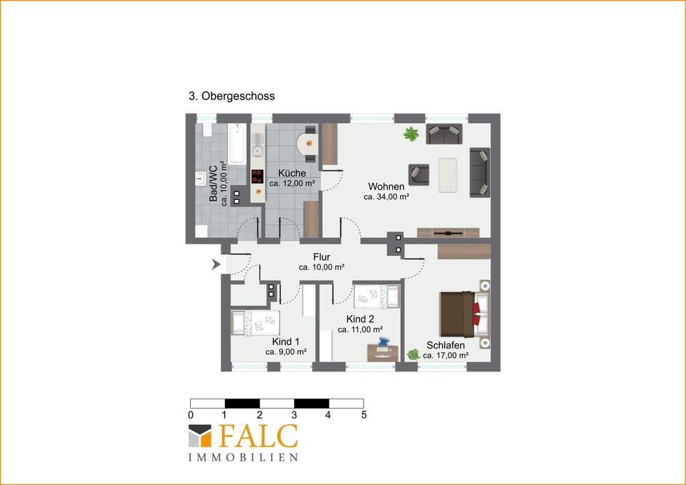 Moderne 4-Zimmer-Wohnung in zentraler Lage in Gelsenkirchen