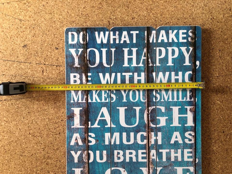Deko Wandbild Holzbild mit Spruch ,,Do what makes you happy“ in Lippstadt