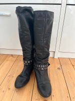 Stiefel schwarz Leder Glattleder 38 Nieten Dortmund - Aplerbeck Vorschau