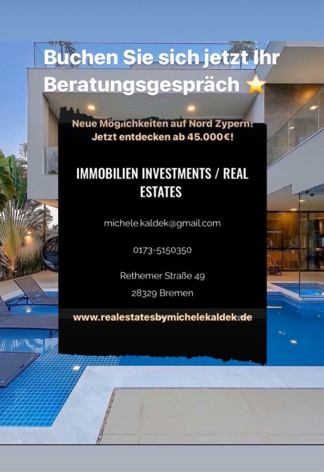 NORD ZYPERN! Ihr gemütliches Chalet zum unschlagbaren Preis! in Bremen