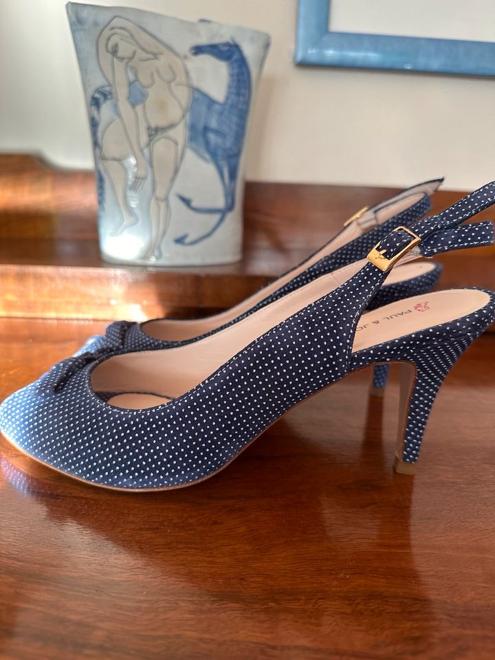 Pumps, highheel, neu, blau-weiß von Paul & Joe Gr.41 in Ellerbek