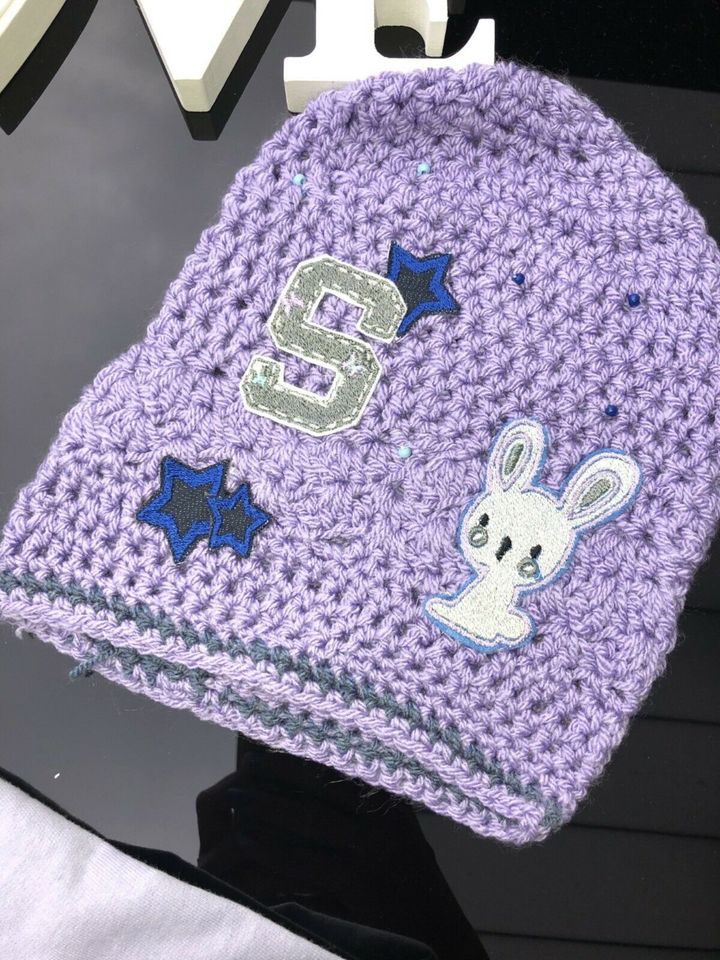 Next ⭐️ lila Bunny Sweatshirt Kleid & Handmade Mütze ⭐️ 98 2-3 in Siegburg