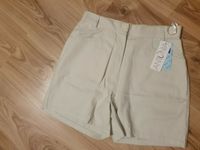 Neue Kurze beige / Creme high-waist Hose Gr. 40 Hessen - Grebenhain Vorschau