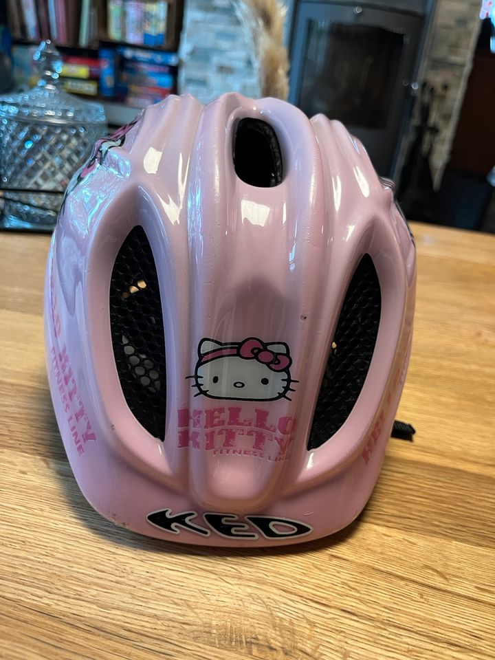 Kinderfahrrad Helm, Hello Kitty, S 46-51cm, rosa, in Halle (Westfalen)
