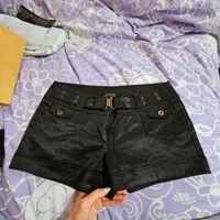 S Satin schwarz Shorts kurze Hose Hotpants Taille Gothic Rheinland-Pfalz - Alsheim Vorschau