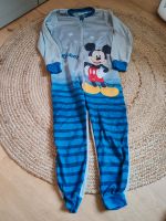 Disney Mickey Mouse Schlafanzug Overall 122 128 blau grau Jumpsui Bayern - Röllbach Vorschau