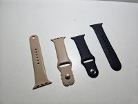 Original NEU Apple Watch 9 - 2x Silikon Armband Schwarz Beige Baden-Württemberg - Tuttlingen Vorschau