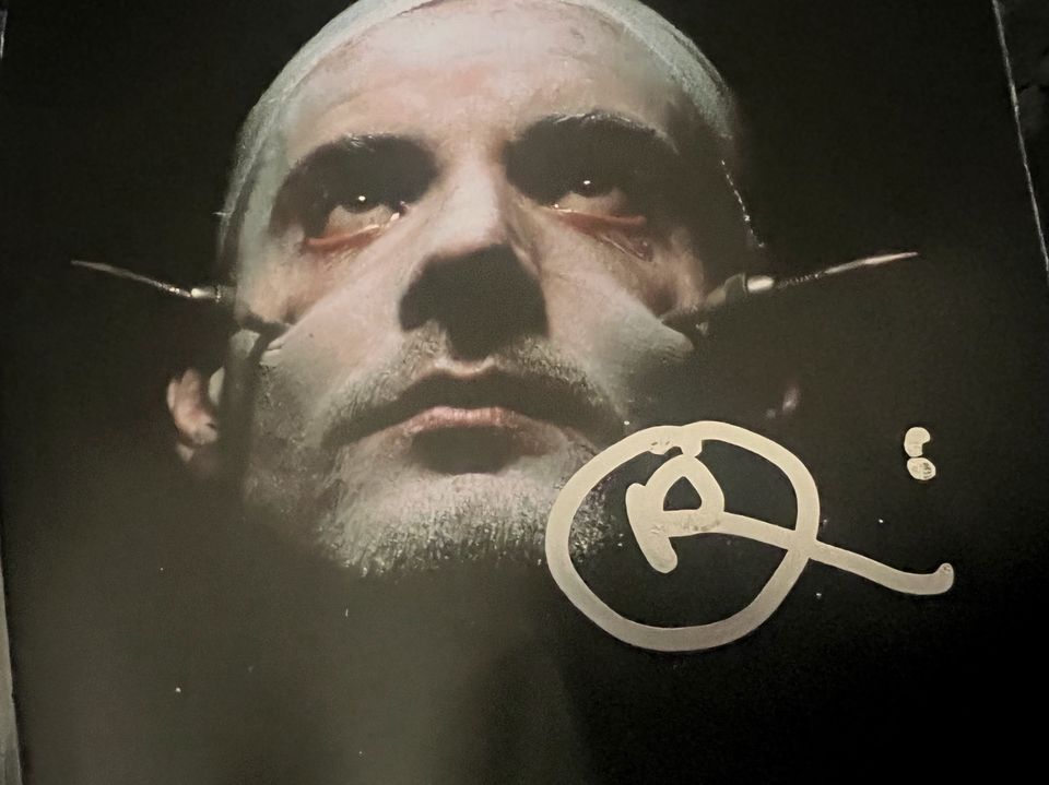 Rammstein Autogramm Oliver Riedel auf CD Einleger in Adorf-Vogtland