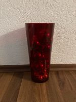 Rote Glasvase ca 30 cm hoch Hessen - Grünberg Vorschau