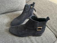 Tommy Hilfiger Boots Stiefeletten Schuhe Gr. 41 blau Leder Nordrhein-Westfalen - Düren Vorschau