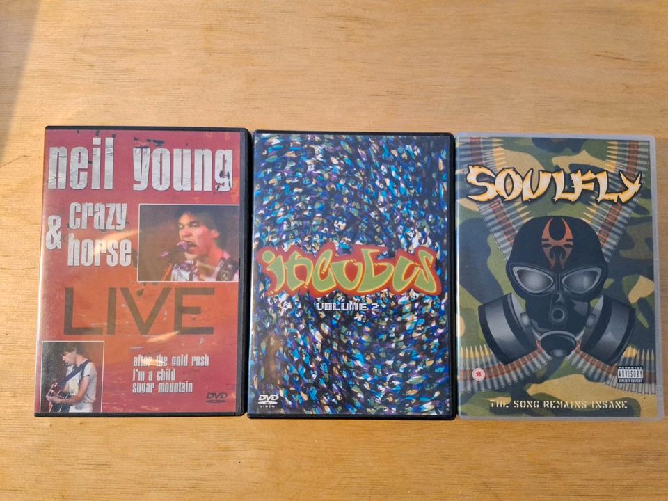 Neil Young Incubus Soulfly Musik DVDs Konzert in Köln