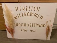 Hochzeitsdeko Leinwand mit Trockenblumen 100x80cm Nordrhein-Westfalen - Solingen Vorschau