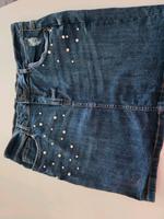Jeansrock mit Perlen Sachsen-Anhalt - Gräfenhainichen Vorschau