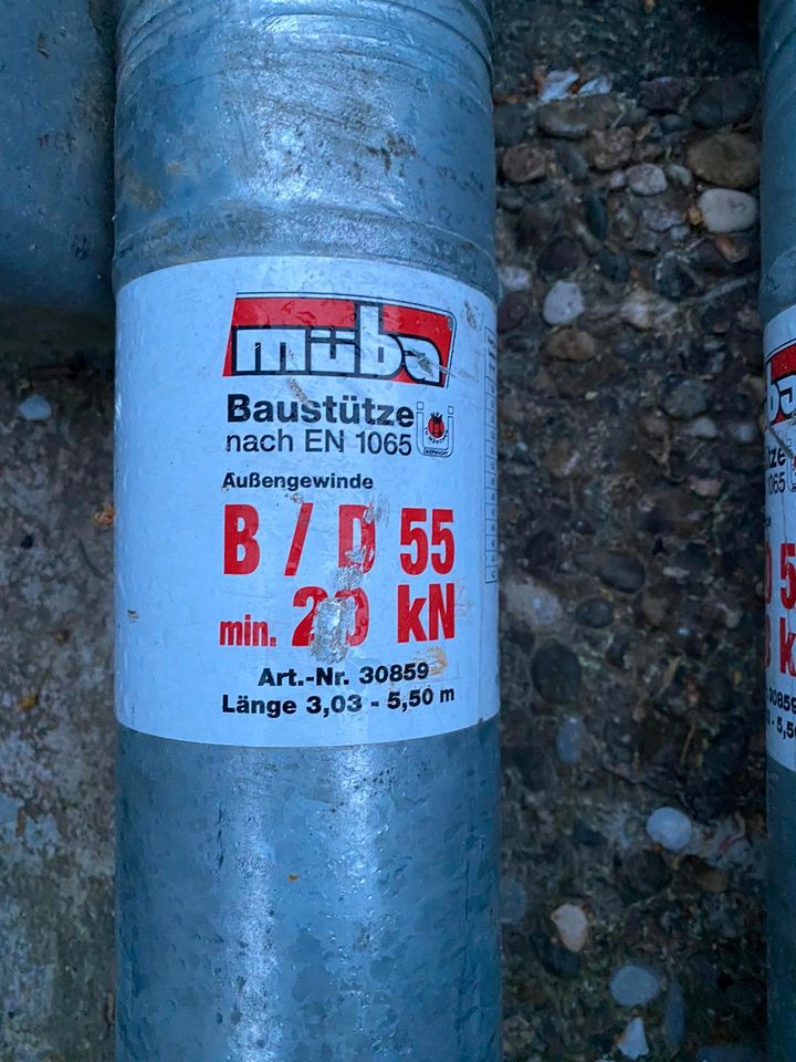 MÜBA B/D55 verzinkte Stahlstütze, verstellbar in Hohentengen