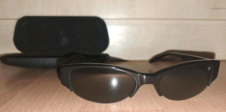 Schwarze Retro-Sonnenbrille, Sonnenbrillen, Sacha