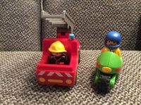 Playmobil 1, 2, 3 Fahrzeuge, Feuerwehr und Rennfahrer Niedersachsen - Osnabrück Vorschau