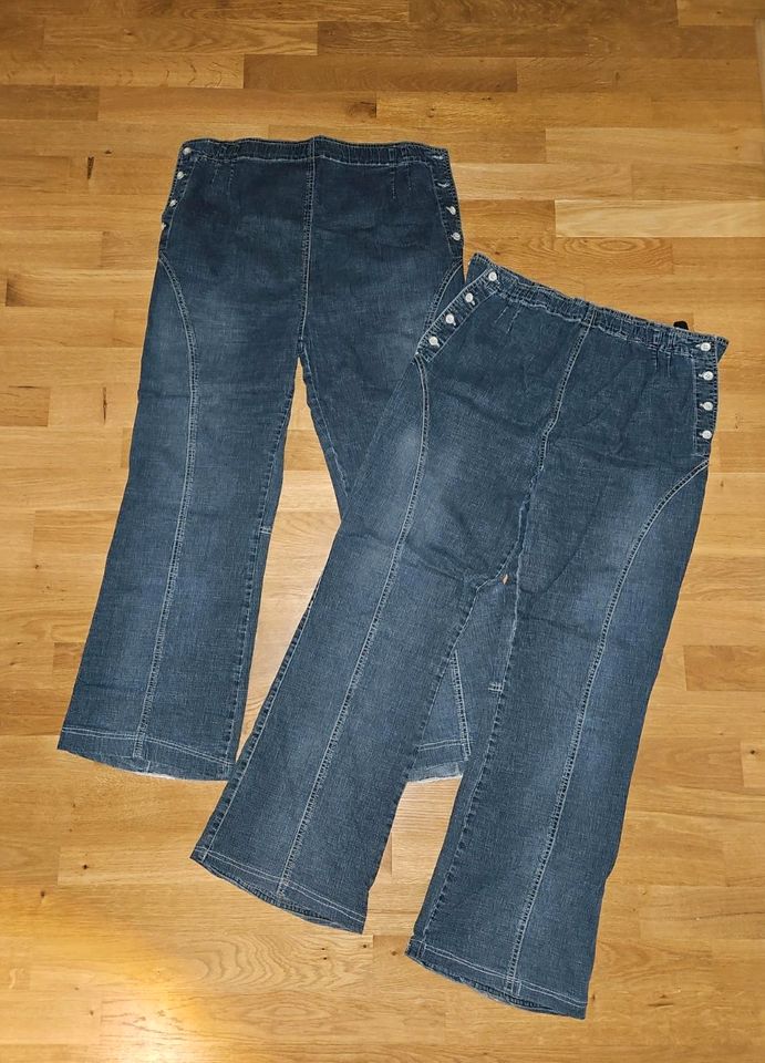 Baby Walz Umstandsjeans Schwangerschaftsjeans seitlich Knopf L 40 in Dresden