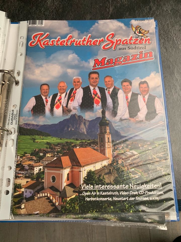 Kastelruther Spatzen Sammelordner + 11x  Magazin in Furth im Wald