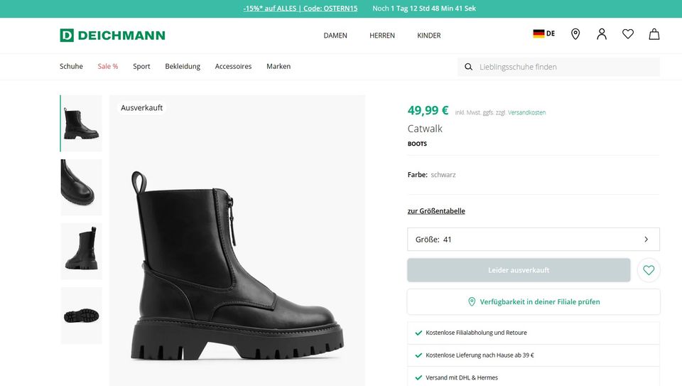 Damenboots Deichmann Modell Catwalk neu !!! in Rastede