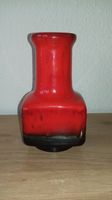 Rera Keramik Vase Vintage 70er rot schwarz eckig 20cm Fat Lava Hessen - Meinhard Vorschau