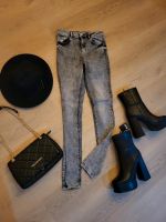 Damen High waist Jeans Röhrenjeans Hose grau Gr M 38 Bielefeld - Sennestadt Vorschau