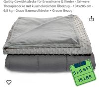 Therapiedecke / Gewichtsdecke 6,8 kg Niedersachsen - Oldenburg Vorschau