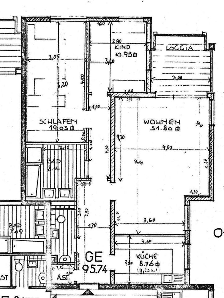 3 ZKB Wohnung inkl. Tiefgaragenstellplatz in bester Lage von Wilhelmshöhe in Kassel