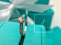 Tiffany&Co. 0.40ct Setting besetzte Ringschiene, Verlobungsring Hessen - Hanau Vorschau