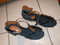 Neue Keilabsatz Sandalen Sandaletten blau Hessen - Calden Vorschau
