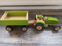 Traktor mit Anhänger aus Holz Sachsen-Anhalt - Haldensleben Vorschau
