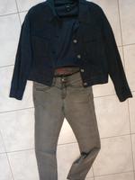 Someday Vedika Leinen Jacke und Paddocks Jeans grau Hessen - Geisenheim Vorschau