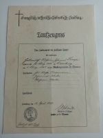 Dokument antik alt Zeugnis Zertifikat Urkunde Hamburg Religion Altona - Hamburg Bahrenfeld Vorschau